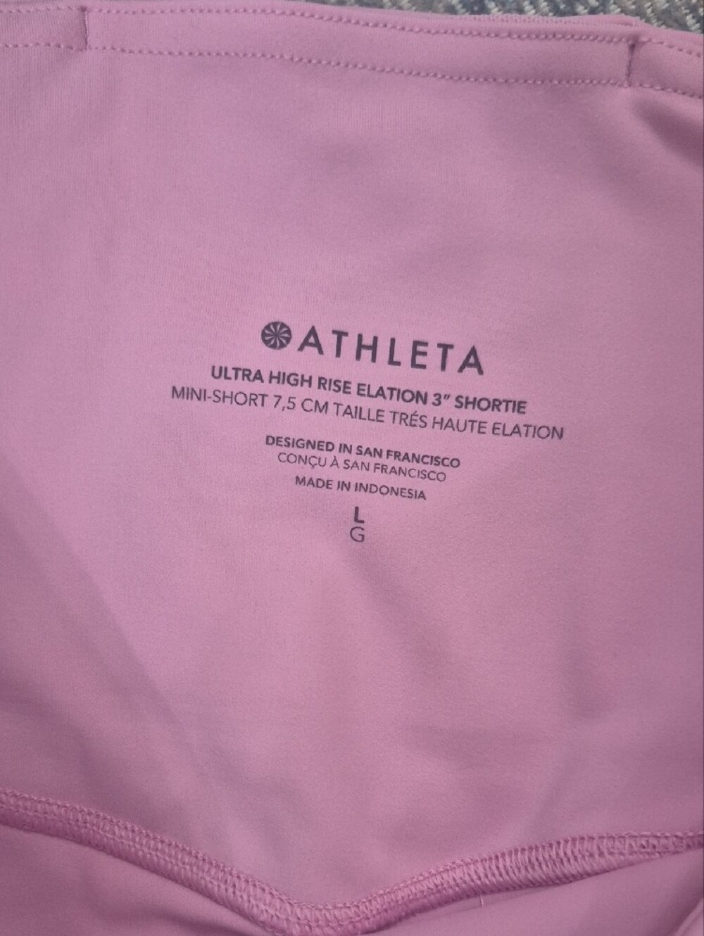 Athleta Pink Athletic Shorts - Picture 3 of 4